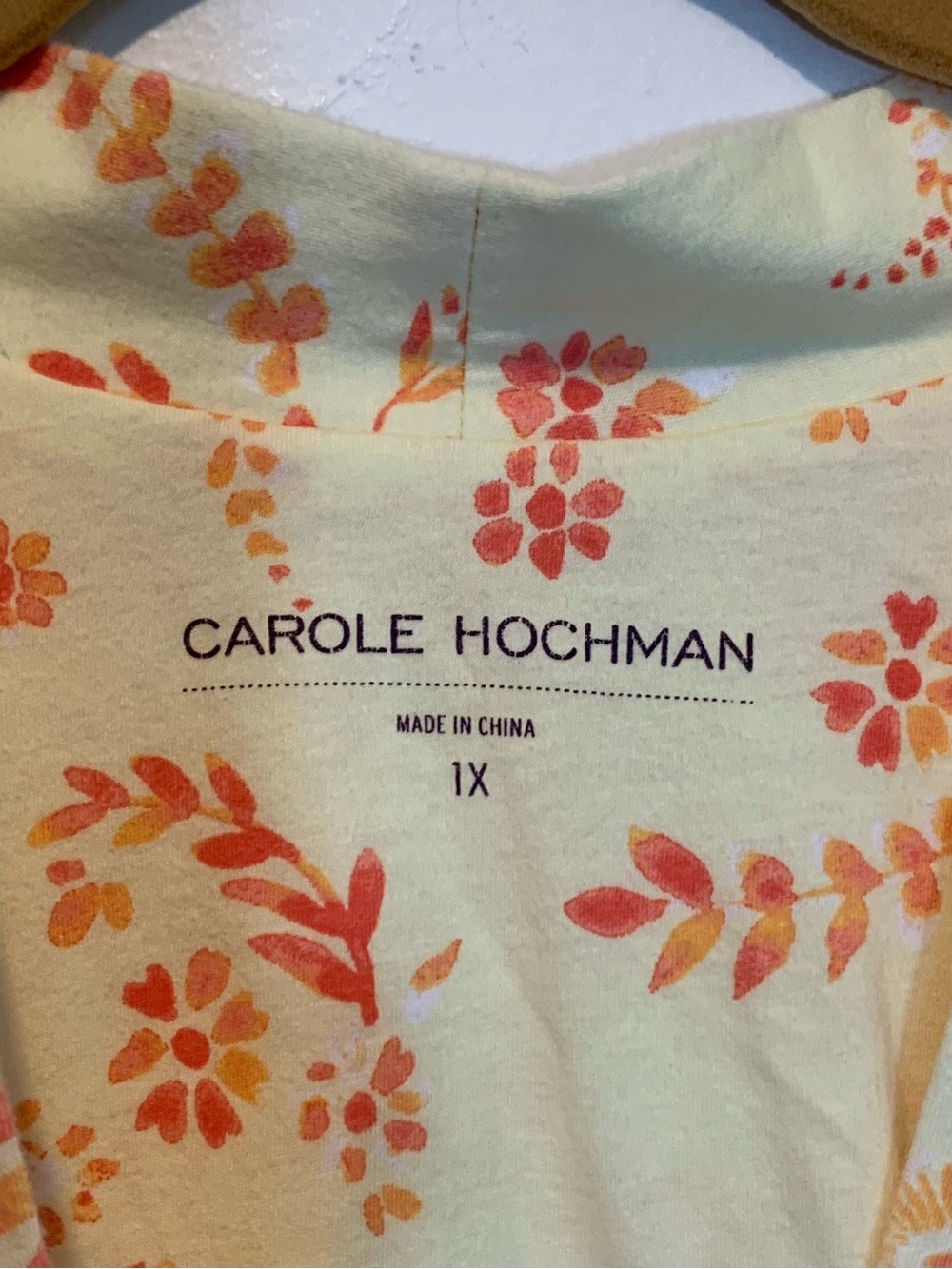 Carole Hochman Cotton Paisley Summer Lounge Robe 1x - Picture 6 of 9